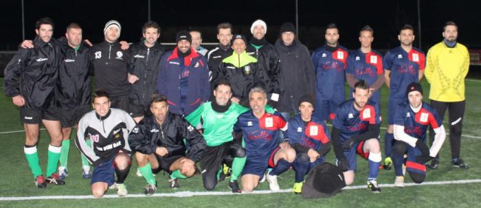 giocatori di Su Nuraghe Calcio Biella, Graziola Team, arbitro Pino Lopez