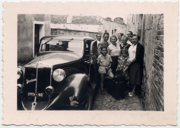 Biellesi in partenza verso l'Algeria, Pettinengo, 1953