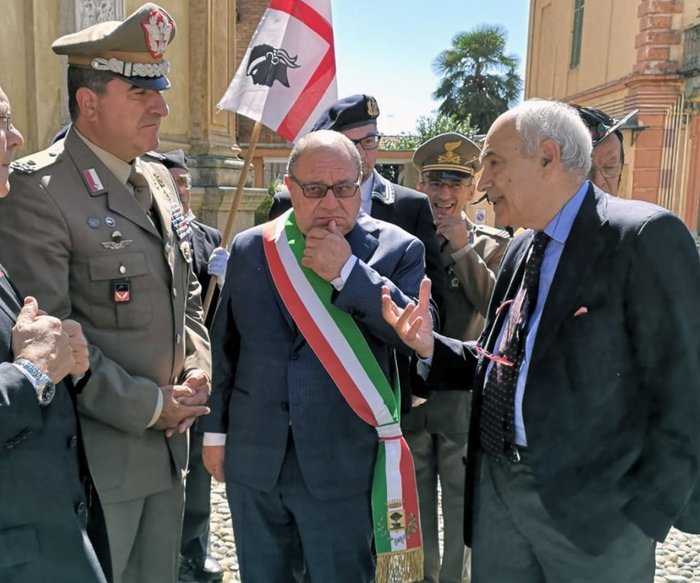 il generale Andrea di Stasio con Claudio Corradino e Francesco Alberti La Marmora