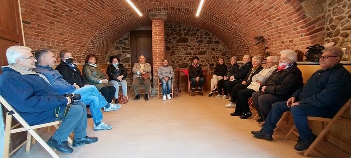 presentazione della torta di mele in pasta brisée