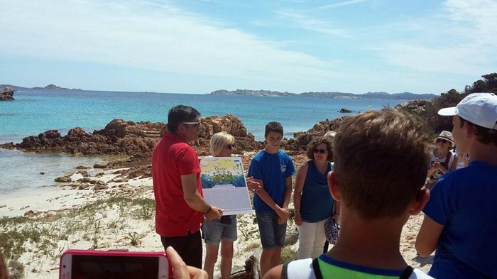 ragazzi della Scuola di Mosso in Sardegna, Isola di Budelli