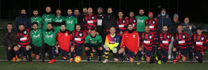 le formazioni di Su Nuraghe Calcio Biella e Bugella in Piazzetta