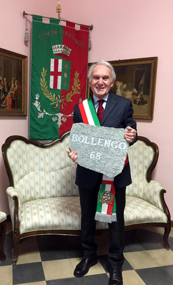 il sindaco di Bollengo Luigi Ricca
