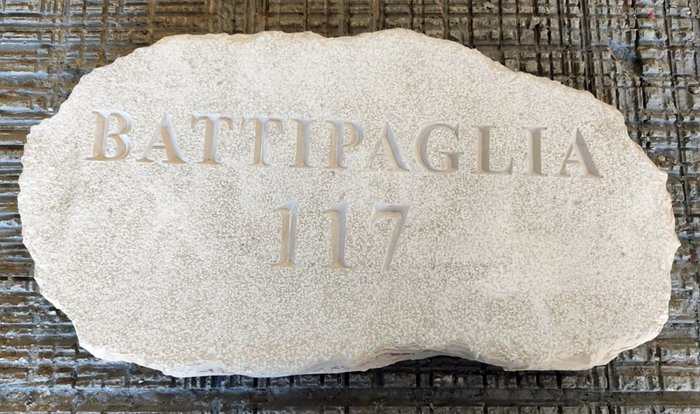 pietra inviata a Biella dalla Città di Battipaglia