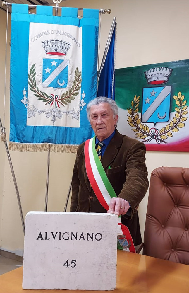 il professor Angelo Marcucci, Sindaco di Alvignano