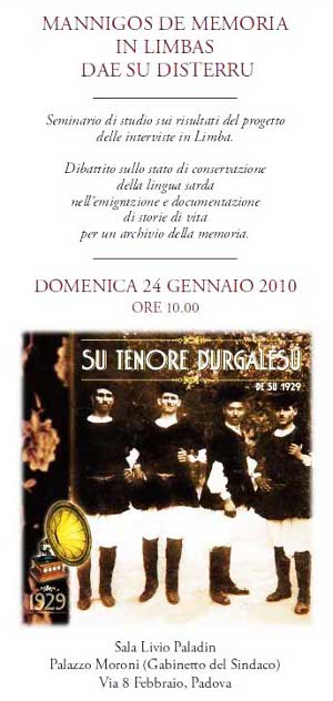 Pieghevole del seminario