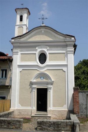 Lessona, oratorio di Sant'Eusebio, nuova facciata della chiesa