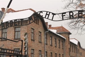 Entrata del campo di sterminio di Auschwitz