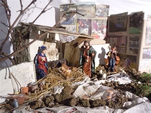 Mamoiada, presepio allestito nella chiesa di San Giuseppe