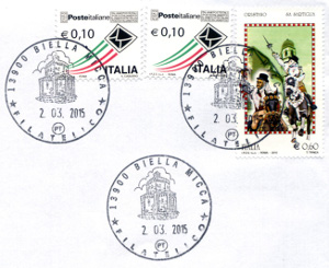 Annullo filatelico speciale su francobollo Sartiglia