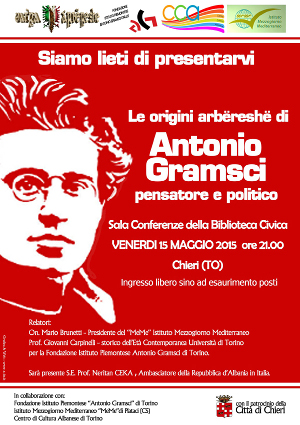 Locandina conferenza Gramsci