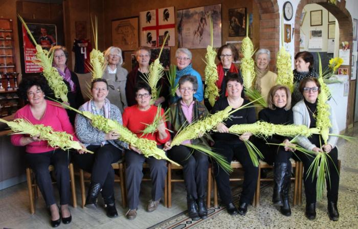 corso di intreccio di palme a Su Nuraghe