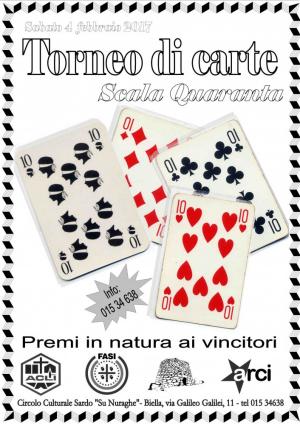 Torneo di carte “a scala quaranta” al Circolo Su Nuraghe di Biella – Su  Nuraghe