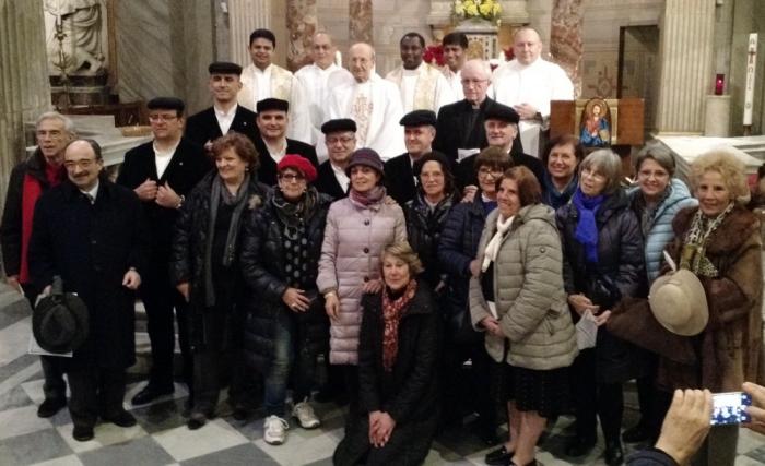 Roma, san Salvatore in Onda: Sardi di Roma, Ostia e Biella con Cuncordu Planu de Murtas di Pozzomaggiore e celebranti