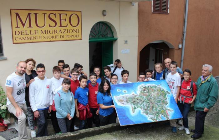 Ragazzi della classe III B di Mosso al Museo delle Migrazioni