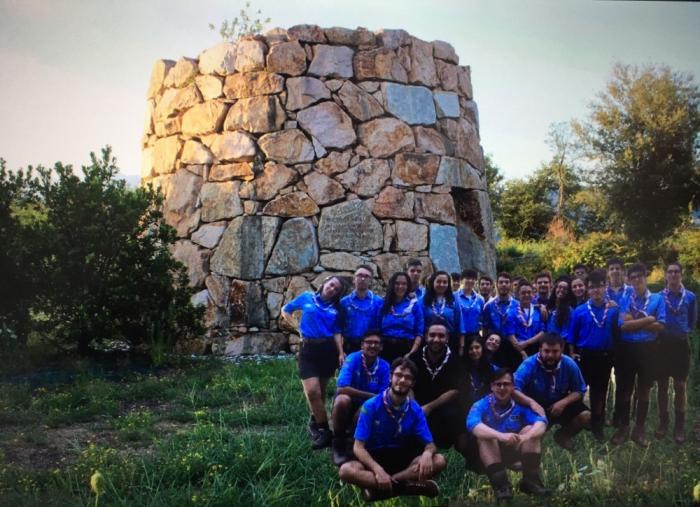 Gruppo scout Guspini Uno a Nuraghe Chervu