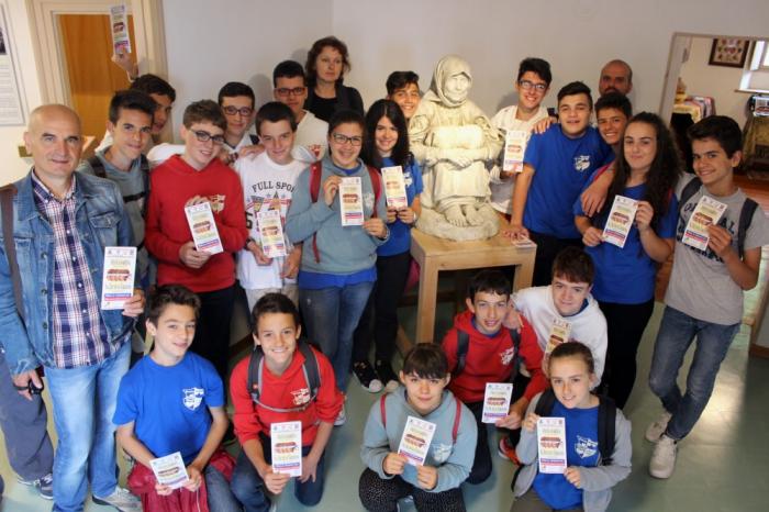 ragazzi della Scuola Media di Mosso al Museo delle Migrazioni