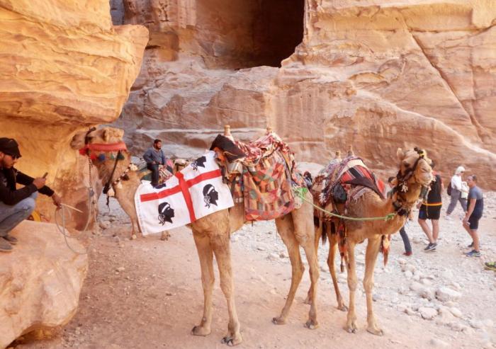 Bandiera sarda nel deserto