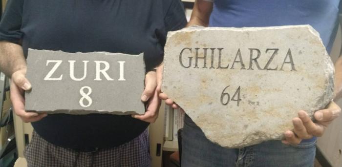 pietre per Nuraghe Chervu provenienti da Ghilarza e da Zuri