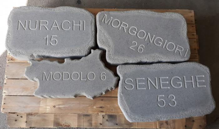pietre per Nuraghe Chervu dai comuni di Modolo, Morgongiori, Nurachi e Seneghe