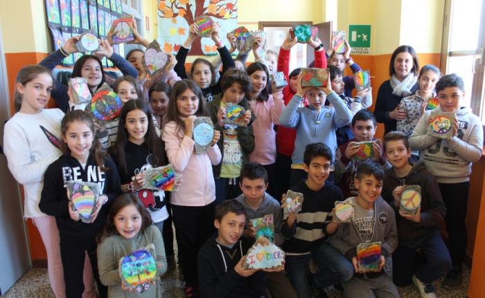 ragazzi della classe 5° A della Scuola Primaria G. Carducci di Biella Vandorno