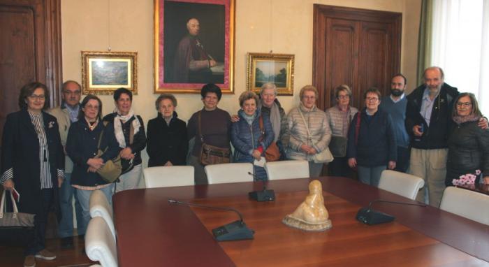 banduleris nella sala consiliare della Fondazione Cassa di Risparmio di Biella