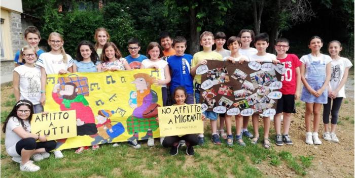 i ragazzi della classe V della Scuola Primaria Aglietti di Cossato