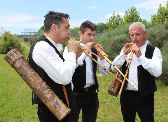 Tore Agus, Maurizio Caria e Nicola Diana alle launeddas