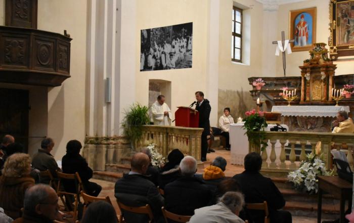 Pettinengo, celebrazione della Santa Messa nella chiesa di canton Gurgo