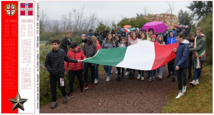 studenti e giovani del Consiglio comunale dei ragazzi di Busca a Nuraghe Chervu