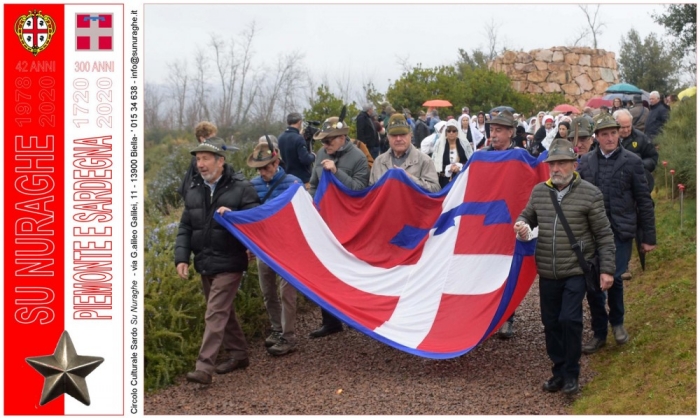 Biella, Alpini delle Sezioni di Biella, Cuneo, Torino e di altre località del Piemonte a Nuraghe Chervu