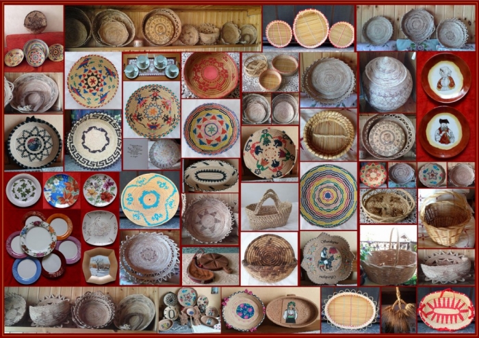 mosaico piatti e cestini