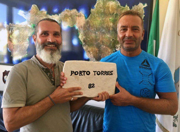 Il Sindaco di Porto Torres Sean Wheeler e Moreno Nocco