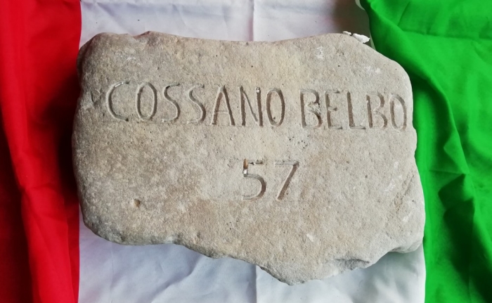 Pietra di Cossano Belbo inviata a Biella
